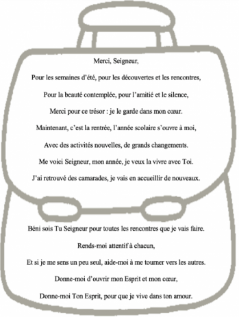 Bénédiction des cartables à l'école primaire 2022 - École privée bilingue  catholique maternelle, primaire, élémentaire et collège | Institut de  l'Assomption à Colmar (Haut-Rhin, Alsace)